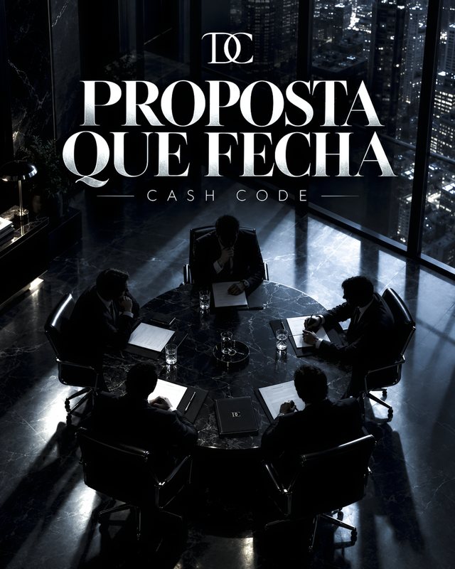 Capa do Cash Code Proposta que Fecha